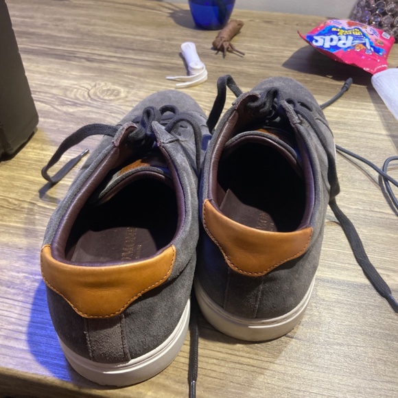 ALLEN EDMONDS SZ 10 men\'s glll10kooʻoʻ brown leather court side lace up sneakers main image 10